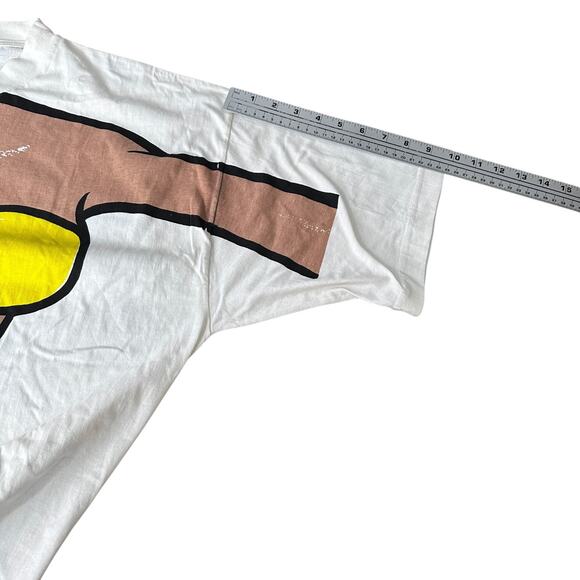 Vintage Cotton Power Extra Long Bikini Beach Coverup T-Shirt Adults OS White 90s - Picture 6 of 10